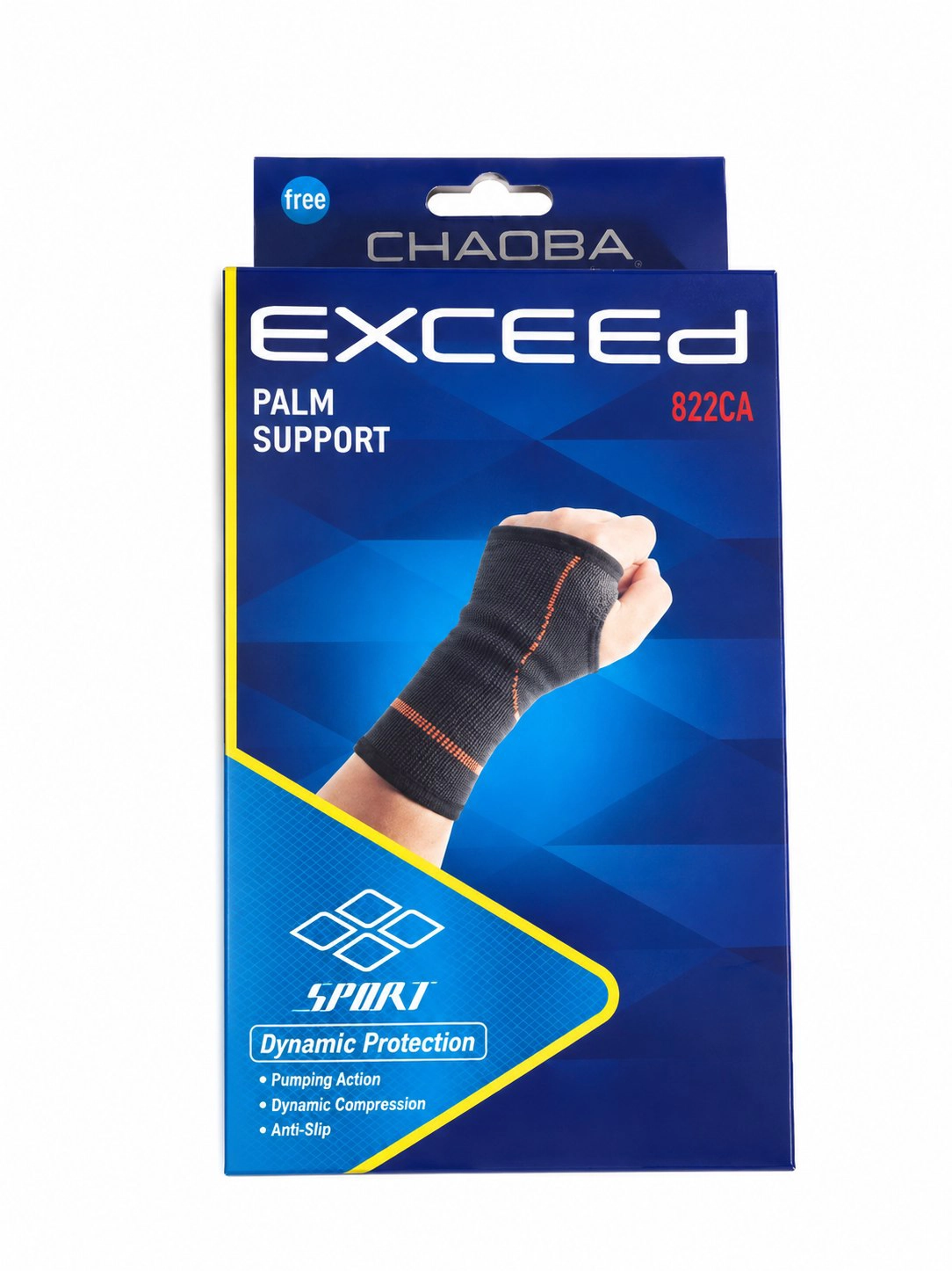 جفت کف‌بند ورزشی CHAOBA EXCEED مدل 822CA با قابلیت کشسانی بالا برای محافظت از مچ دست