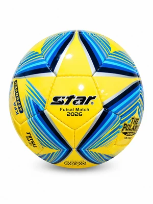 توپ فوتسال سالنی STAR 2026 پاکستانی با رویه PVC و دوخت دستی مناسب تمرین و مسابقات