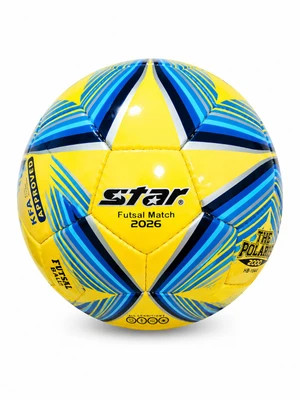 توپ فوتسال سالنی STAR 2026 پاکستانی با رویه PVC و دوخت دستی مناسب تمرین و مسابقات