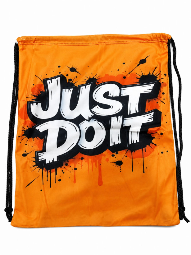 شوزبگ مخملی نارنجی JUST DO IT